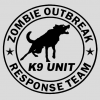 Наклейка «Zombie Outbrake Response Team K9 Unit»
