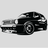 Наклейка «VW Golf 2»